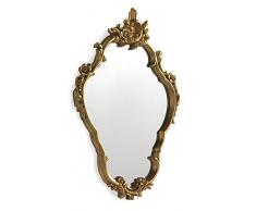 GEESE Miroir Baroque, Bois, dorÃ©, 5Â x 58Â x 82Â cm