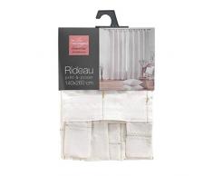 douceur dintérieur rideau a passants 140x260 cm jacquard fils metallises loratitude naturel/or