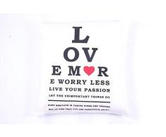 La Finesse - Housse de Coussin carrÃ©e dÃ©corative 50 x 50 cm pour la Maison en Coton pour Le Salon, Le canapÃ©, la Chambre Ã Coucher, Tissu colorÃ©, Taille Unique