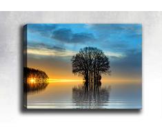 Bonamaison Peinture sur toile, multicolore, 70 x 100 cm - ConÃ§u et fabriquÃ© en Turquie