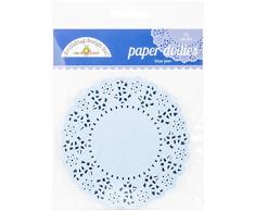 Doodlebug Matrices Papier Napperons 11,4Â cm 75/Pkg-Blue Jean
