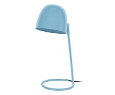 Tosel 90297 Lampe Bureau 1 Lumière, Acier/, E14, 40 W, Bleu, 14 x 40 cm