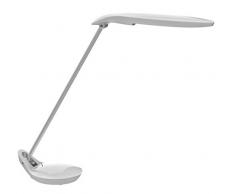 Alba - FLUOPOP2 BC - Lampe de Bureau LED avec tête allongé pour éclairage large - Economie dEnergie (5W, 25000h) - Réglage facile - Blanc