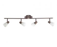 Brilliant 17832/56 Plafonnier Cuivre Vieilli E14 4 x 40 W Métal / Verre