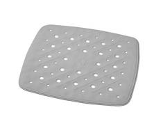 RIDDER Tapis de Douche 100% Caoutchouc synthétique (TPE = élastomère thermoplastique), Gris, env. 51 x 51 cm.