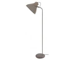 Tosel 95074 Lampadaire - Toselia, TÃ´le et Tube Acier, Peinture Ã©poxy, E27, 60 W, Taupe