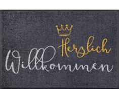 Wash + Dry Design Tapis en Nylon Gris 50/75