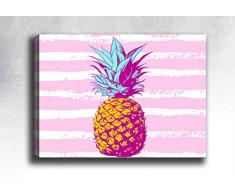 Bonamaison Peinture sur toile, multicolore, 70 x 100 cm - Conçu et fabriqué en Turquie