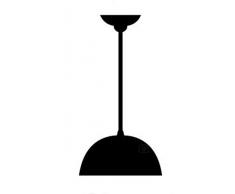 ONLI - Lampe à suspension style industriel E27, 8 W, noir, 40 x H 140 cm