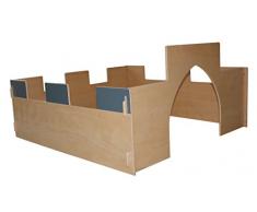 Sabre de bois jouet ChÃ¢teau vernis Cabane Bois Gris Playhouse tente 100 x 100 x 50 cm