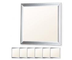 6x LEDVero 30x30 Panneau Ultraslim de LED - 10W, 800lm, 3000K Plafonnier encastrÃ© avec clips de montage et transformateur EMV2016 - blanc chaud