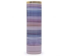 Angela neue Wiener Werkstaette Vase en Verre anoblit Forme cylindrique, Verre, Violet, 8Â x 8Â x 30Â cm