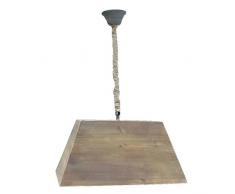 Better Best & 1831753 suspension 1 avec lumiÃ¨re Un Ã©cran rectangulaire couleur Bois naturel