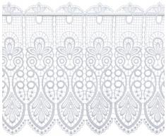 Plauener Spitze by Modernizer 68450_35_w Rideau de douche court 100% Polyester Blanc 35 cm