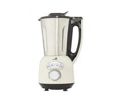 Senya Blender Crème Chauffant INOX Cook & Ice V3, Mixeur Soupe Veloutée/Moulinée, Cuisson Vapeur, Glace Pilée Smoothies, 1, 5L,1400W, 1.5 liters