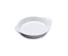 WM Bartleet & â¿Sons 1750 T442 Plat à gratin rond traditionnel en porcelaine Blanc 21 cm