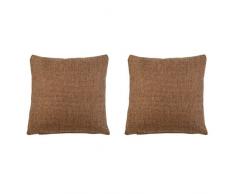 GÃ¶zze Lot de 2Â Housse de Coussin, Dallas, Polyester, Nougat, 40 x 40 cm