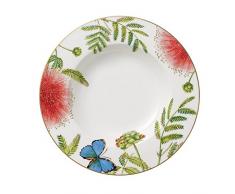 VilleroyÂ &Â Boch - Assiette Creuse Amazonia Anmut, Assiette ColorÃ©e au DÃ©cor Floral Exotique en Porcelaine Premium, Compatible Lave-Vaisselle, 24Â cm