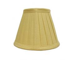 Better & Best 0200127Â Abat-jour en coton avec pince de fixation pour ampoule type bougie de 12Â cm Jaune