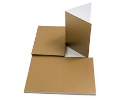 The Paper Palace Le Palais de Papier Rose de 20 Cartes et enveloppes nacrées, Doré