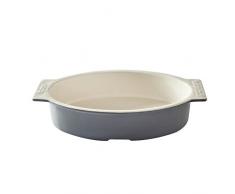 Mason Cash Baker Lane Plat Ovale, Gris/crème, 18 x 33 x 7 cm