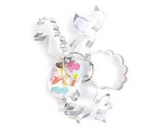 ScrapCooking 2067 Set de 4 Découpoirs sur Cintre Sirène, INOX, 20,5 x 17 x 14 cm