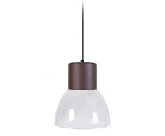 Tosel 16551 Suspension 1 Lumière, Verre/, E27, 40 W, Gris, 30 x 90 cm