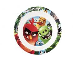 Lulabi Angry Birds Assiette Creuse, mélamine, Multicolore, 20 x 20 x 4 cm