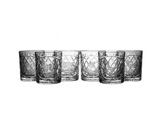 Crystaljulia 05441 Lot de 6 verres Ã whisky en cristal de plomb 320 ml