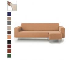 Eiffel Textile Housse Ã©lastique de CanapÃ© Rustique Chaise Longue Long Droit, Coton, Orange, 41Â x 21Â x 6Â cm
