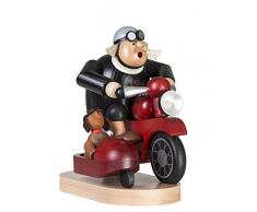 KWO Olbernhau Encens 21476Â Homme Les motocyclistes avec Side-Car, 21Â cm