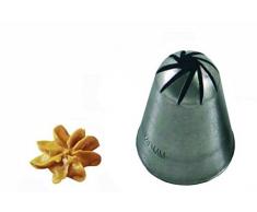 Silikomart 43.343.99.0000 BR330 Douille pour Poche à Douille Forme Fleur Meure Moyenne Inox