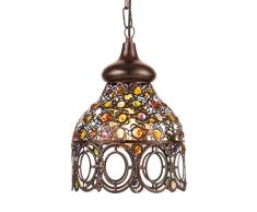 Eglo JADIDA Suspension, Acier Verre, Kupferfarben-antik 60W 240V