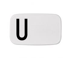 Design Letters Lunch Box Plastique Blanc/Noir 18 cm