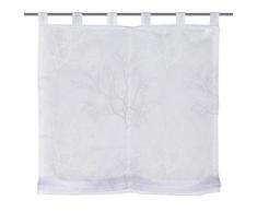 Home Fashion 79641-803 Rideau Store Bateau avec Boucles Gris 140 x 120 cm