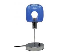 SP Light and Design Diva Shirley Verre B, Structure chromée Lampe de table 4 W, Blanc