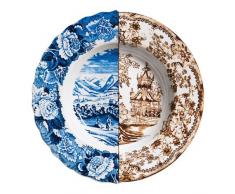 Assiette creuse en porcelaine à 25,4 cm H 4,2 cm