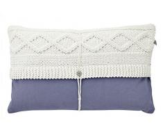 Dutch Decor Dylo â Coussin, 30x50 cm, Blue - Coton