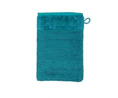 MÃVE Bamboo Luxe Gant de Toilette 15 x 20 cm, FabriquÃ© en Allemagne, 60% coton / 40% viscose en pulpe de bambou, Ocean (Bleu)