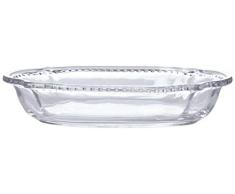 Better & Best Centre de Table Ovale irrégulier, Dimensions 26 x 18,5 x 5,4 cm, matériau : Verre, Taille Unique