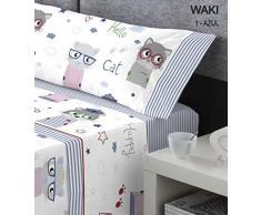 KABELY Jeu, Bleu, lit de 90 cm