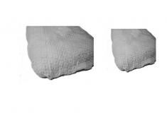 Corredocasa 522iT Paire Surmatelas avec Drap-Housse, 100% Coton, Blanc, 170Â x 195Â x 20Â cm