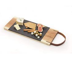 Kitchencraft Artservleath Plat de service, MÃ©tallique/marron