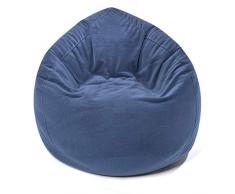 Pushbag Pouf, Polyester, Marin, 70 x 70 cm