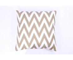 La Finesse - Housse de Coussin carrée décorative 50 x 50 cm pour la Maison en Coton pour Le Salon, Le canapé, la Chambre à Coucher, Tissu coloré, Taille Unique