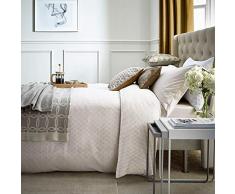 Peacock Blue Hotel Zella Housse de Couette, 100% Satin de Coton 300 Fils/cmÂ², Cachemire, Simple