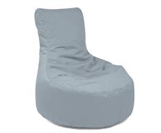 Outbag 01SLOPLU-STO Pouf, Polyester, Gris Pierre, 85 x 75 cm