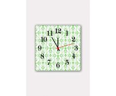 Bonamaison Horloge Murale en MDF, Multicolore, 30 x 30 cm
