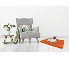 Sogni e Capricci Coussin pour Chien Lavable 60x100cm Orange