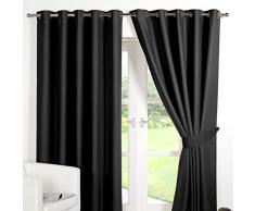 Dreamscene Rideaux occultants à oeillets, Polyester, bleu, 66 cm x 274 cm